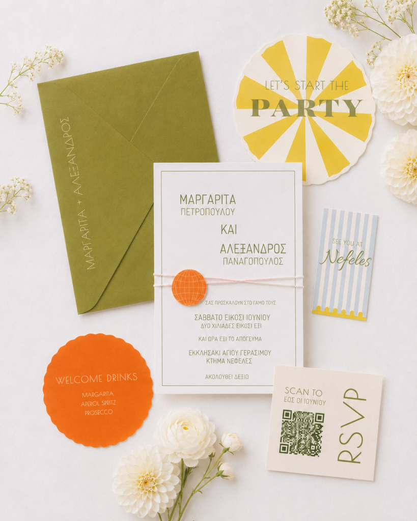 wedding stationary invitation
